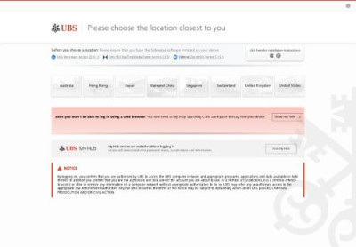 UBS Remote Access UBS Remote Access