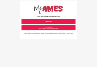 Welcome to myAMES Welcome to myAMES