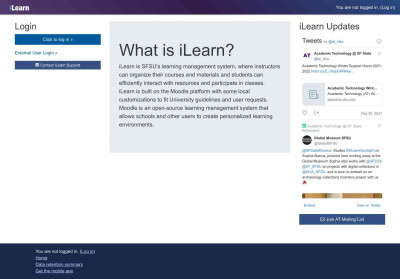 iLearn at San Francisco State University: Log in to the site iLearn at San Francisco State University: Log in to the site