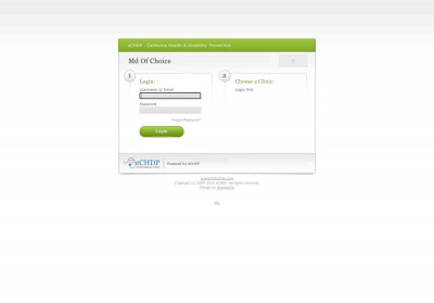 Electronic CHDP (PM160) - Login Electronic CHDP (PM160) - Login