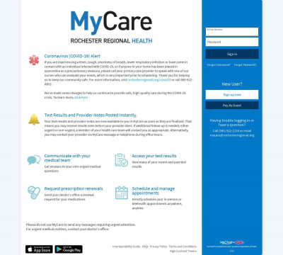 MyCare - Login Page MyCare - Login Page