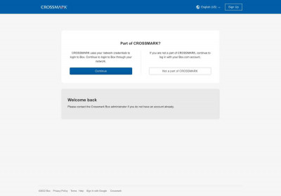 Part of CROSSMARK? - Box | Login Part of CROSSMARK? - Box | Login