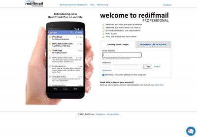 Welcome to Rediffmail: Welcome to Rediffmail: