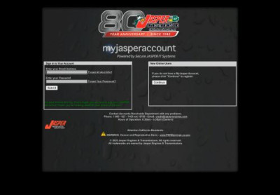 My JASPER Account | Jasper Engines & Transmissions My JASPER Account | Jasper Engines & Transmissions