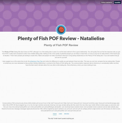Plenty of Fish POF Review - Natalielise Plenty of Fish POF Review - Natalielise