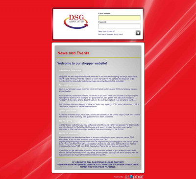 DSG Associates: Login DSG Associates: Login