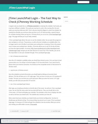 JTime LaunchPad Login JTime LaunchPad Login