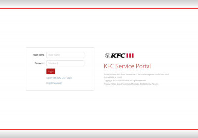 KFC Service Portal KFC Service Portal