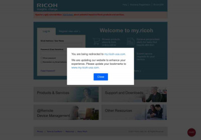MyRicoh | Backup Site MyRicoh | Backup Site