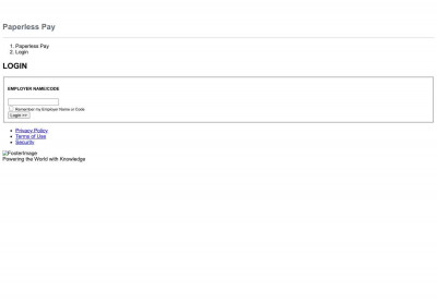 Paperless Pay Login Paperless Pay Login