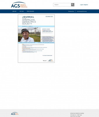 Journal of the American Geriatrics Society - Wiley Online Library Journal of the American Geriatrics Society - Wiley Online Library