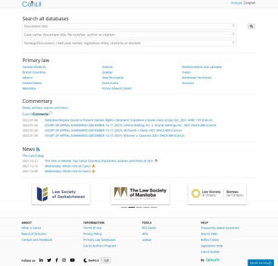 CanLII: Canadian Legal Information Institute CanLII: Canadian Legal Information Institute