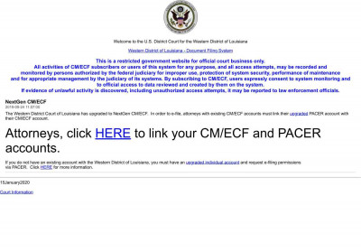 PACER: Login - CM/ECF PACER: Login - CM/ECF