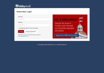 Login | LobbyTools Login | LobbyTools
