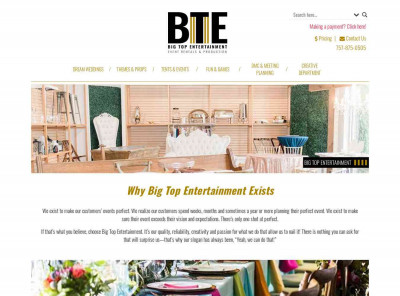 TENTS & EVENTS - Big Top Entertainment TENTS & EVENTS - Big Top Entertainment