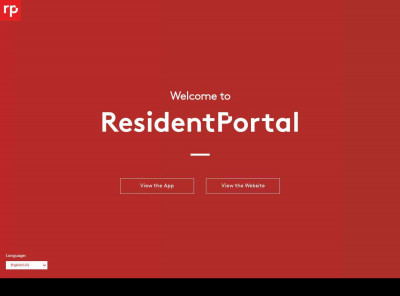 Welcome to the Resident Portal App Welcome to the Resident Portal App
