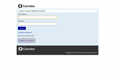 Login - Residents Portal - Camden Council Login - Residents Portal - Camden Council