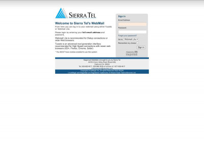 Sierra Tel's WebMail Sierra Tel's WebMail