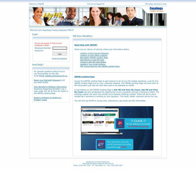 MyHR at Cuyahoga County MyHR at Cuyahoga County