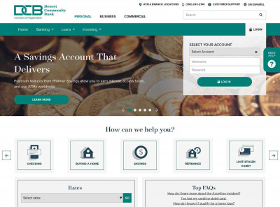 Personal Online Banking Security - Desert Community Bank Personal Online Banking Security - Desert Community Bank