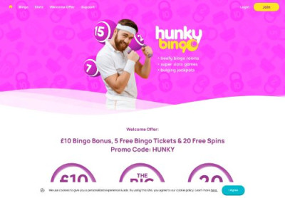 HunkyBingo.com: Daily Free Bingo & Claim The Biggest Offers HunkyBingo.com: Daily Free Bingo & Claim The Biggest Offers