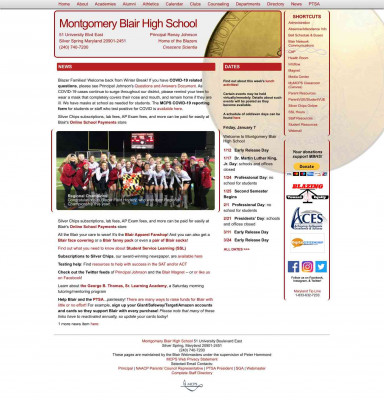 Montgomery Blair High School Montgomery Blair High School
