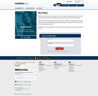 My Policy | Kemper Auto Insurance My Policy | Kemper Auto Insurance