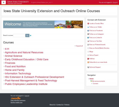 Iowa State University Extension and Outreach Online Courses Iowa State University Extension and Outreach Online Courses