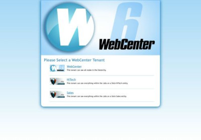 Welcome to WebCenter. Please log in. Welcome to WebCenter. Please log in.