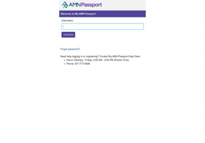 TSC Site Tour - login to My AMN Passport TSC Site Tour - login to My AMN Passport