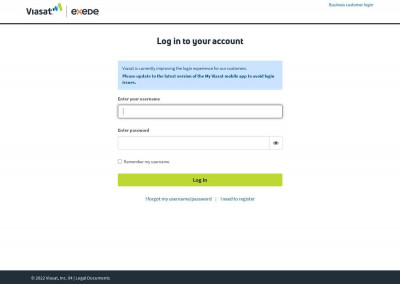 Viasat Account Management: Login Viasat Account Management: Login