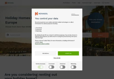 Holiday homes in Europe | NOVASOL Holiday homes in Europe | NOVASOL