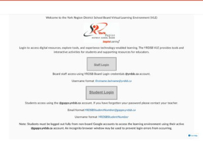 Login - York Region DSB Login - York Region DSB