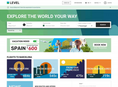 LEVEL | Airline Tickets and Fares - Search LEVEL | Airline Tickets and Fares - Search