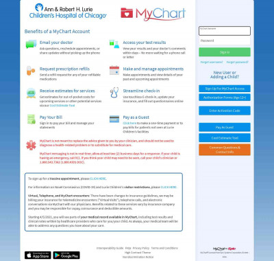 Lurie Children's MyChart Lurie Children's MyChart