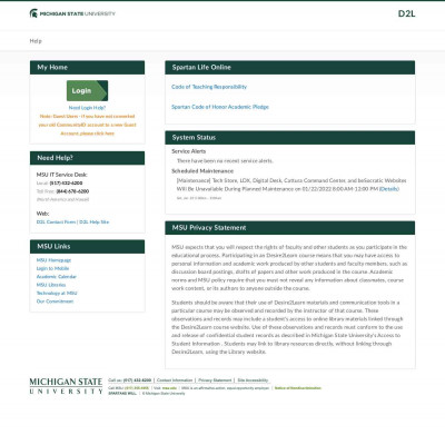 D2L - Michigan State University D2L - Michigan State University