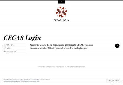 CECAS Login CECAS Login