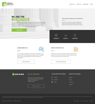 The Tax Institute at H&R Block: Homepage The Tax Institute at H&R Block: Homepage