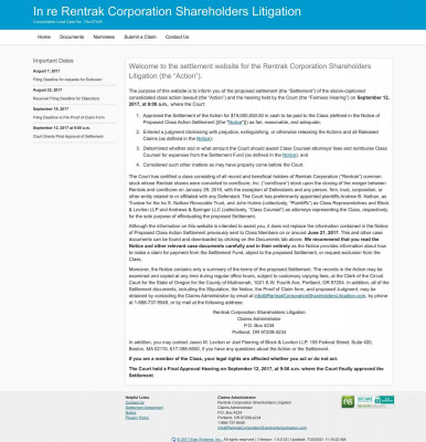 Nominee - Rentrak Corporation Shareholders Litigation Nominee - Rentrak Corporation Shareholders Litigation