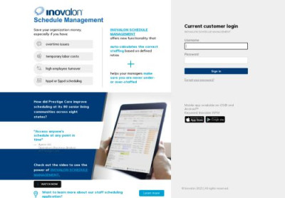 INOVALON SCHEDULE MANAGEMENT - Customer Secure ... INOVALON SCHEDULE MANAGEMENT - Customer Secure ...