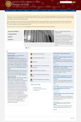 Case Information | District of Utah Case Information | District of Utah