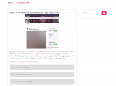 Sex And Glory Username and Password - Multi Pass Porn Sex And Glory Username and Password - Multi Pass Porn