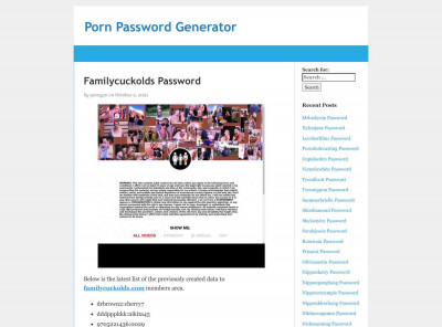 Sexandglory Password Sexandglory Password