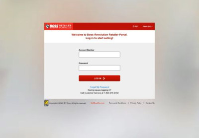 https://retailers.bossrevolution.com/Account/Login https://retailers.bossrevolution.com/Account/Login