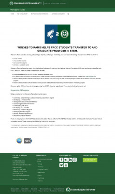 Wolves to Rams (W2R) for CSU students Wolves to Rams (W2R) for CSU students