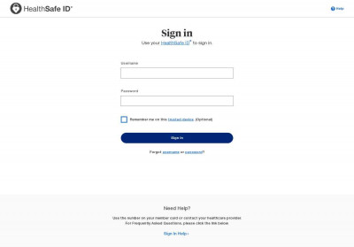 HealthSafe ID - myUHC.com HealthSafe ID - myUHC.com