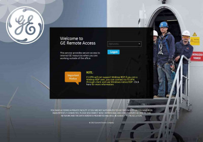 GE Remote Access logout page GE Remote Access logout page