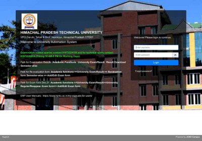 Welcome to Himachal Pradesh Technical University Welcome to Himachal Pradesh Technical University
