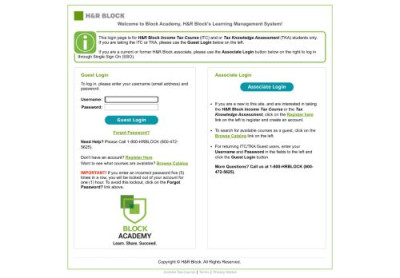 Block Academy, H&R Block's Block Academy, H&R Block's