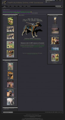 The Pit Bull Bible Online APBT Database - Welcome!! The Pit Bull Bible Online APBT Database - Welcome!!